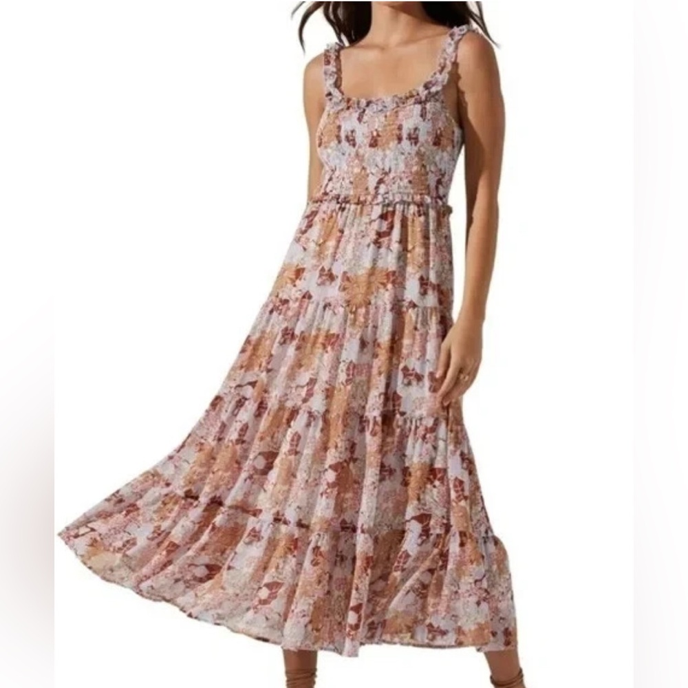 Astr the Label Multicolor Floral Maxi Dress size S